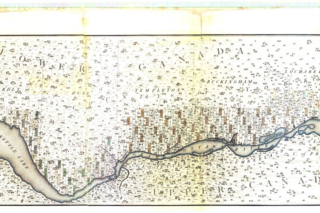 Le patrimoine des cartes anciennes : cette pointe de terre au sud du canton de Hull