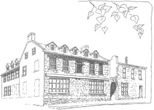 Sketch of the British Hotel in Aylmer, Quebec 71, rue Principale Built by Robert Conroy in 1834 Drawing Source: National Capital Commission Heritage, page 37