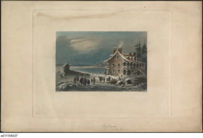 Aylmer, Upper Canada. ca. 1841, Bartlett, W. H. (William Henry), 1809-1854. QUE. : Aylmer ca. 1841. No. MIKAN 2840127  